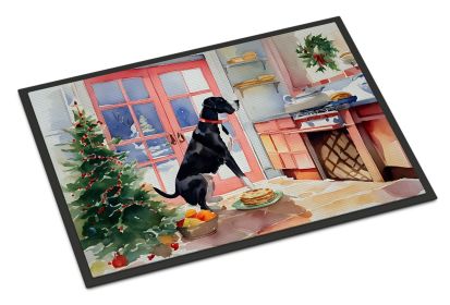 NEW Great Dane Christmas Cookies Doormat Front Door Mat Indoor Outdoor Rugs for Entryway, Non Slip Washable Low Pile, 18H X 27W