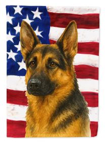 Black and Tan German Shepherd American Flag Garden Flag Mailbox Decorative Yard Banner Outside Patio Artwork for Flower Beds, Garden Size, Multicolor