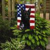 Black German Shepherd American Flag Garden Flag Mailbox Decorative Yard Banner Outside Patio Artwork for Flower Beds, Garden Size, Multicolor