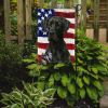 Black Great Dane American Flag Garden Flag Mailbox Decorative Yard Banner Outside Patio Artwork for Flower Beds, Garden Size, Multicolor