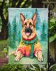 German Shepherd Christmas Garden Flag Mailbox Flag Decorative Yard Flag Banner Outside Patio Artwork Yard Flower Beds, Garden Size, Multicolor