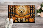 Yellow Labrador Retriever Fall Doormat Front Door Mat Indoor Outdoor Rugs for Entryway, Non Slip Washable Low Pile, 24H X 36W