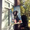 Black Labrador Retriever Happy Birthday House Flag Large Porch Sleeve Pole Decorative Outside Yard Banner Artwork Wall Hanging, Polyester, House Size