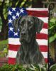 Black Great Dane American Flag Garden Flag Mailbox Decorative Yard Banner Outside Patio Artwork for Flower Beds, Garden Size, Multicolor