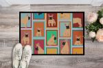 Lots of Fawn French Bulldog Doormat Front Door Mat Indoor Outdoor Rugs for Entryway, Non Slip Washable Low Pile, 24H X 36W