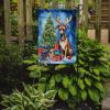 Great Dane Christmas Reindeer Garden Flag Mailbox Flag Decorative Yard Flag Banner Outside Patio Artwork Yard Flower Beds, Garden Size, Multicolor