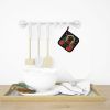 Black Labrador Retriever Christmas Pair of Pot Holders Kitchen Heat Resistant Pot Holders Sets Oven Hot Pads for Cooking Baking BBQ, 7 1/2 x 7 1/2