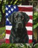 Black Labrador Retriever American Flag Garden Flag Mailbox Decorative Yard Banner Outside Patio Artwork for Flower Beds, Garden Size, Multicolor