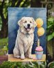 Great Pyrenees Happy Birthday Garden Flag Mailbox Flag Decorative Yard Flag Banner Outside Patio Artwork Yard Flower Beds, Garden Size, Multicolor