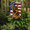 Black and Tan German Shepherd American Flag Garden Flag Mailbox Decorative Yard Banner Outside Patio Artwork for Flower Beds, Garden Size, Multicolor