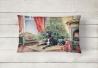 Cozy Christmas Throw Pillow Throw Pillow for Indoor Couch Bed Outdoor Patio Washable, Great Dane 2669,12Hx16W