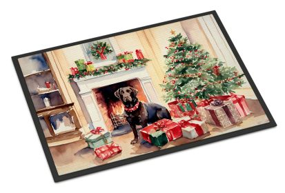 NEW Labrador Retriever Cozy Christmas Doormat Front Door Mat Indoor Outdoor Rugs for Entryway, Non Slip Washable Low Pile, 18H X 27W (Default: Default)