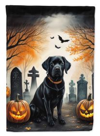 Black Labrador Retriever Spooky Halloween Garden Flag Mailbox Flag Decorative Yard Flag Banner Outside Patio Artwork Yard Flower Beds, Garden Size (Default: Default)