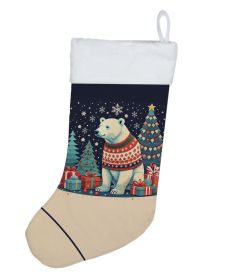 Polar Bear Christmas Christmas Stocking Fireplace Hanging Stockings Christmas Season Party Decor Family Holiday Decorations (Default: Default)